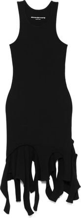 Alexander Wang Abito corto con frange - Nero