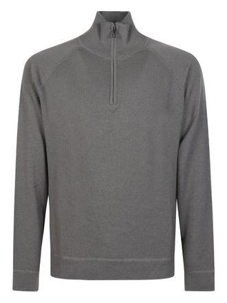 Paolo Pecora zipped dove grey sweater