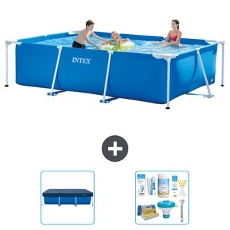 Intex Piscina Con Estructura Rectangular - 300x200x75 Cm - 5-piezas S22349