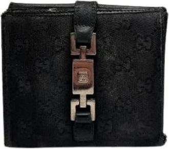 Gucci Pre-owned Wallets, female, Black, Size: ONE SIZE Pre-owned Leather Wallet