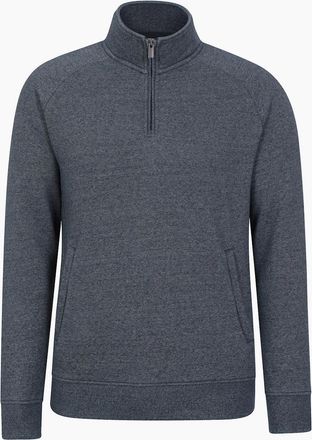 Mountain Warehouse Mens Mountain Warehouse Mens Bamburgh Half Zip Jumper - Navy - Size: 34