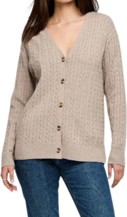 Gentle Fawn Lucia Button Up Cardigan In Heather Taupe