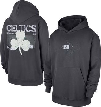 Jordan Brand Mens Jordan Brand Anthracite Boston Celtics Statement Jumpman Flight Premiere Hoodie at Nordstrom, Size Medium