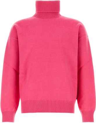 Gucci Dark Pink Stretch Wool Blend Sweater