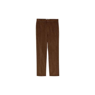 Ami Broeken, Heren, Bruin, M, Katoen, Cigar-fit Corduroy Katoenen Broek