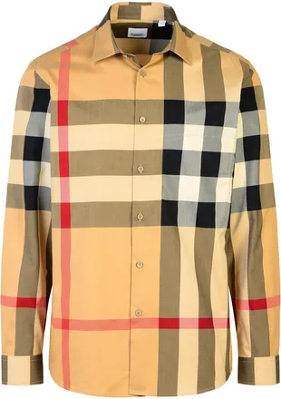 Burberry Summerton Beige Cotton Shirt