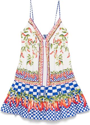 Farm Rio Abito corto con stampa - Bianco