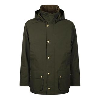 Barbour Waterdichte Gestikte Winterjas - Heren - Winterjassen - Groen - XL - Katoen - Jassen