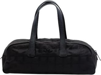 Chanel Pre-owned Nylon Handbag - Dames - Vintage Handtas - Zwart - ONE Size - Nylon - Vintage