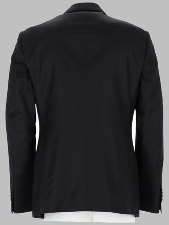 Giorgio Armani Single-Breasted Virgin Wool Pant Suit - Gray