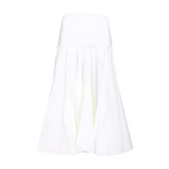 Jacquemus Draped Skirt With Godets - female - Jacquemus - Midi Skirts - White - S - Skirts