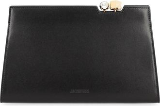 Jacquemus Womens Handbag Le Salon Black Leather Handbags Hand Bags