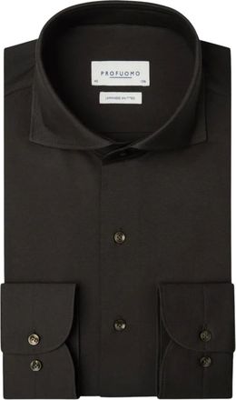 Profuomo X-Cutaway SF Shirt - Heren - Overhemden - Bruin - Maat: XL Katoen