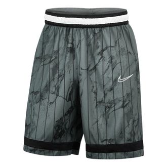 Nike Mens Nike Ink Line Design Elastic Waistband Sports Basketball Shorts Gray DD0566-084