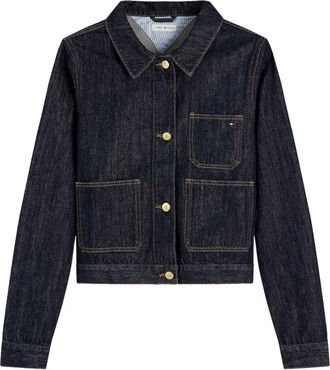 Tommy Hilfiger Lady Jacket Rinse - Dames - Spijkerjassen - Blauw - S - Jassen