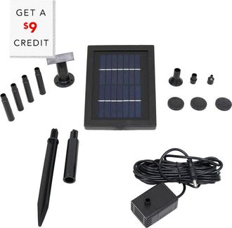 Sunnydaze Solar Pump and Solar Panel Kit with $9 Credit