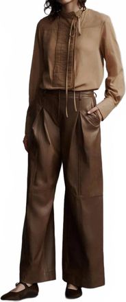 TWP Gabriel Long Sleeve Blouse In Bronzed