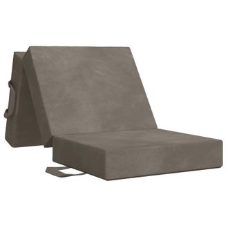 vidaXL Sof&aacute; Cama Plegable 75 X 67 X 45 Cm Gris Claro Vidaxl