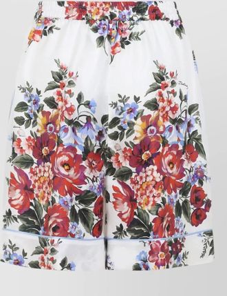 Dolce & Gabbana floral print knee length tailored shorts
