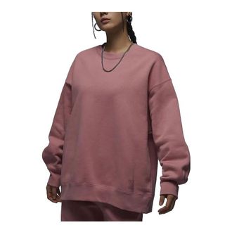 Air Jordan (WMNS) Air Jordan Flight Fleece Crewneck Sweatshirt Pink FB5117-618