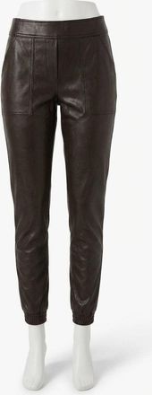 Spanx Faux Leather Jogger Pants In Black