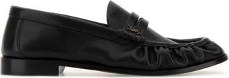 Saint Laurent Black Leather Loafers