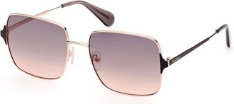 Max & Co. MO0072 33B Womens Sunglasses Gold Size 56