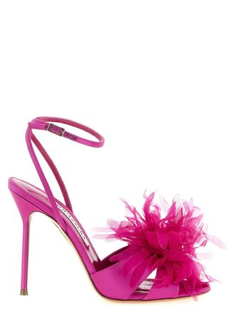 Aquazzura Fuchsia Ankle Strap Heels