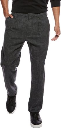 Rag & Bone Rag & Bone Evan Wool & Linen-Blend Pleated Trouser