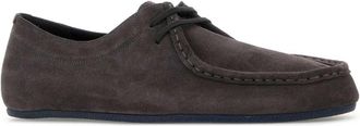 Jil Sander Mens Suede Flat Gray Calf