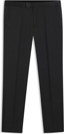 BOSS ONE Slim-fit tuxedo pants in virgin wool serge