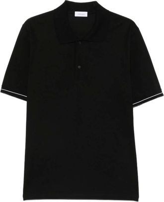 Ferragamo Tops, Heren, Zwart, M, Piqu&eacute; Polo Shirt