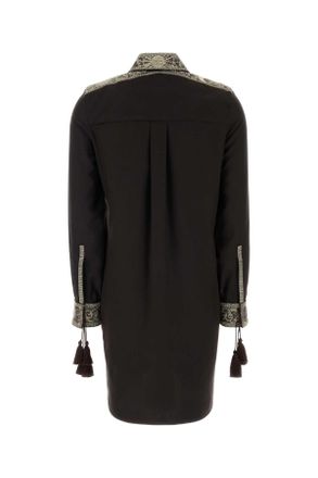 Burberry Campfirebrown Exterior: Silk Abiti Dress