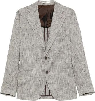 Tagliatore Blazer met Revers - Heren - Blazers - Grijs - L - Jassen