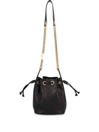 Saint Laurent Cassandre quilted bucket bag - women - Calf Leather/Calf Leather - OS - Black