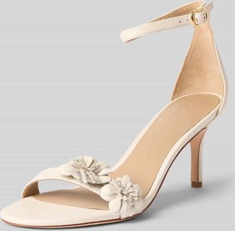 Lauren Ralph Lauren Sandaletten aus echtem Leder Modell ALLIE in Offwhite, Gr&ouml;&szlig;e 39,5