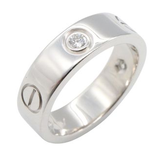Cartier Silver Clear White Gold (18K) Band Ring (Pre-Owned)