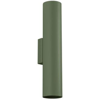 Wonderlamp Aplique De Pared Vaza Verde Oliva, 2 Luces