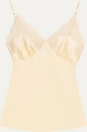 Stella McCartney Lace Trim Silk Slip Top