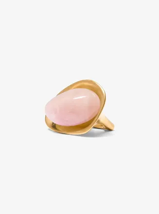Michael Kors 24k-Gold-Plated Brass and Stone Ring