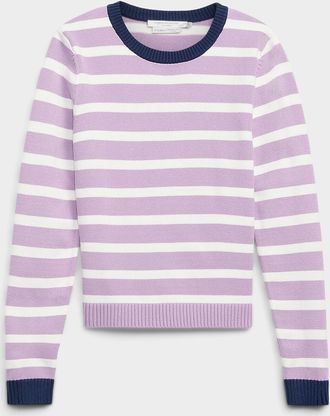 Contemporaine Womens Contrasting trim striped sweater