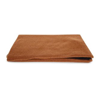 Dell'Oglio Ribbed Cashmere Neck Warmer - Heren - Accessoires - Bruin - Maat: ONE Size Kasjmier