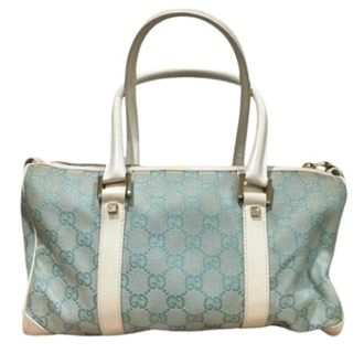 Gucci Pre-owned Handbags, female, Blue, Size: ONE SIZE Pre-owned Vintage Handbag