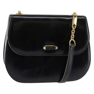 Bally Pre-owned Leather Shoulder Bag - Dames - Pre-owned - Zwart - Maat: ONE Size Leer