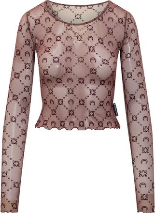 Marine Serre Top Marine Serre Tulle Monogram