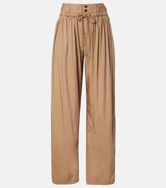 Isabel Marant Inaya layered wide-leg pants