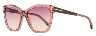 Tom Ford Womens Lucia Sunglasses TF1087 72Z Transparent Pink 54mm