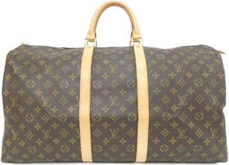 Louis Vuitton Marron Coated Canvas Boston Bag (Pre-Owned)