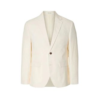Selected Heren, Pakken, Beige, Maat: L