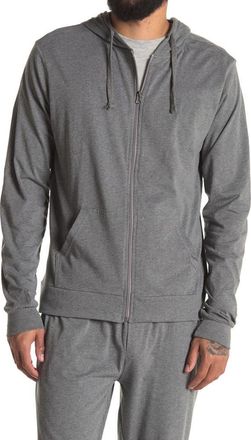 Unsimply Stitched Lightweight Zip-Up Hoodie in Light Grey at Nordstrom Rack, Size Xx-Large